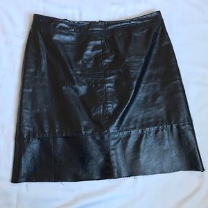 Gap leather mini skirt